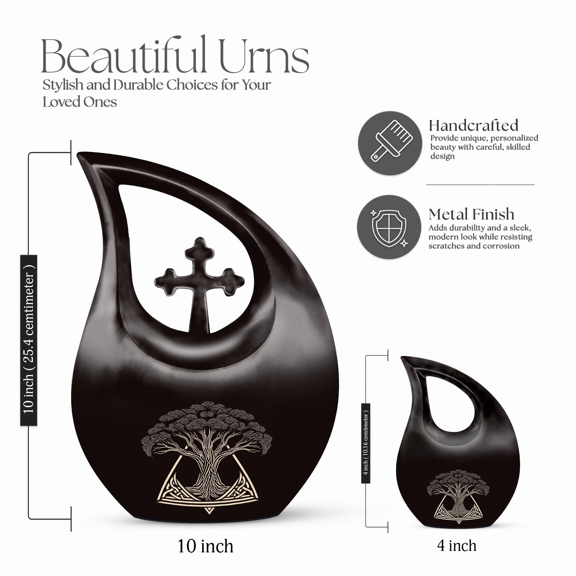 Catholic Urn : Eternal Memory Cremation Urn For Ashes