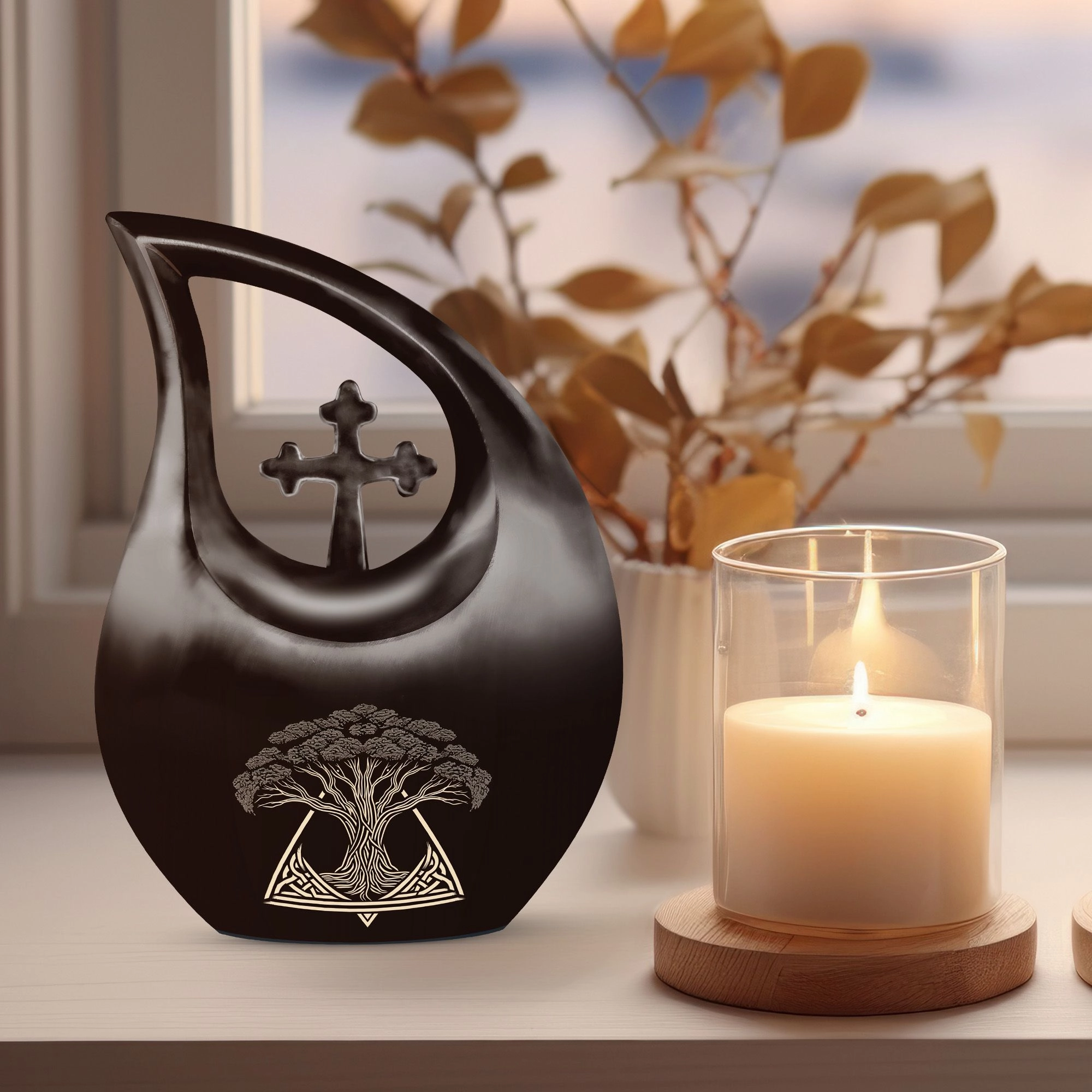 Catholic Urn : Eternal Memory Cremation Urn For Ashes