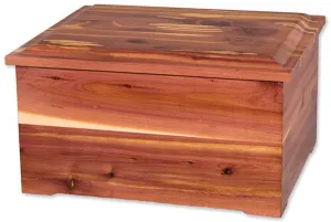 Cedar Wood Cremation Urn with Memory Chest Combo Made in the USA