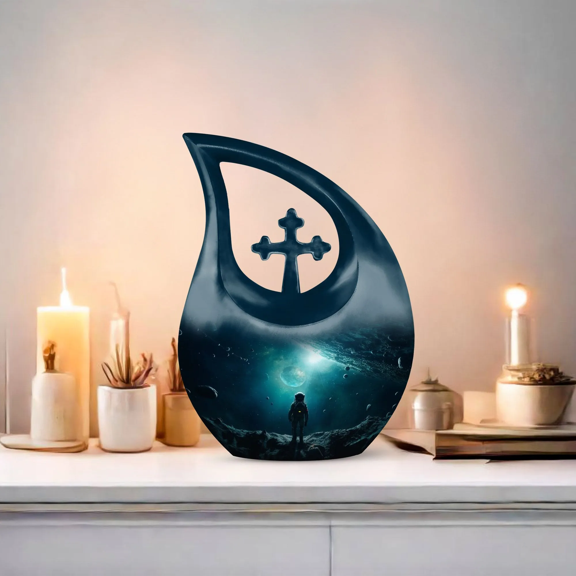 Celestial Journey Astronaut Urn for an Eternal Cosmic Memorial