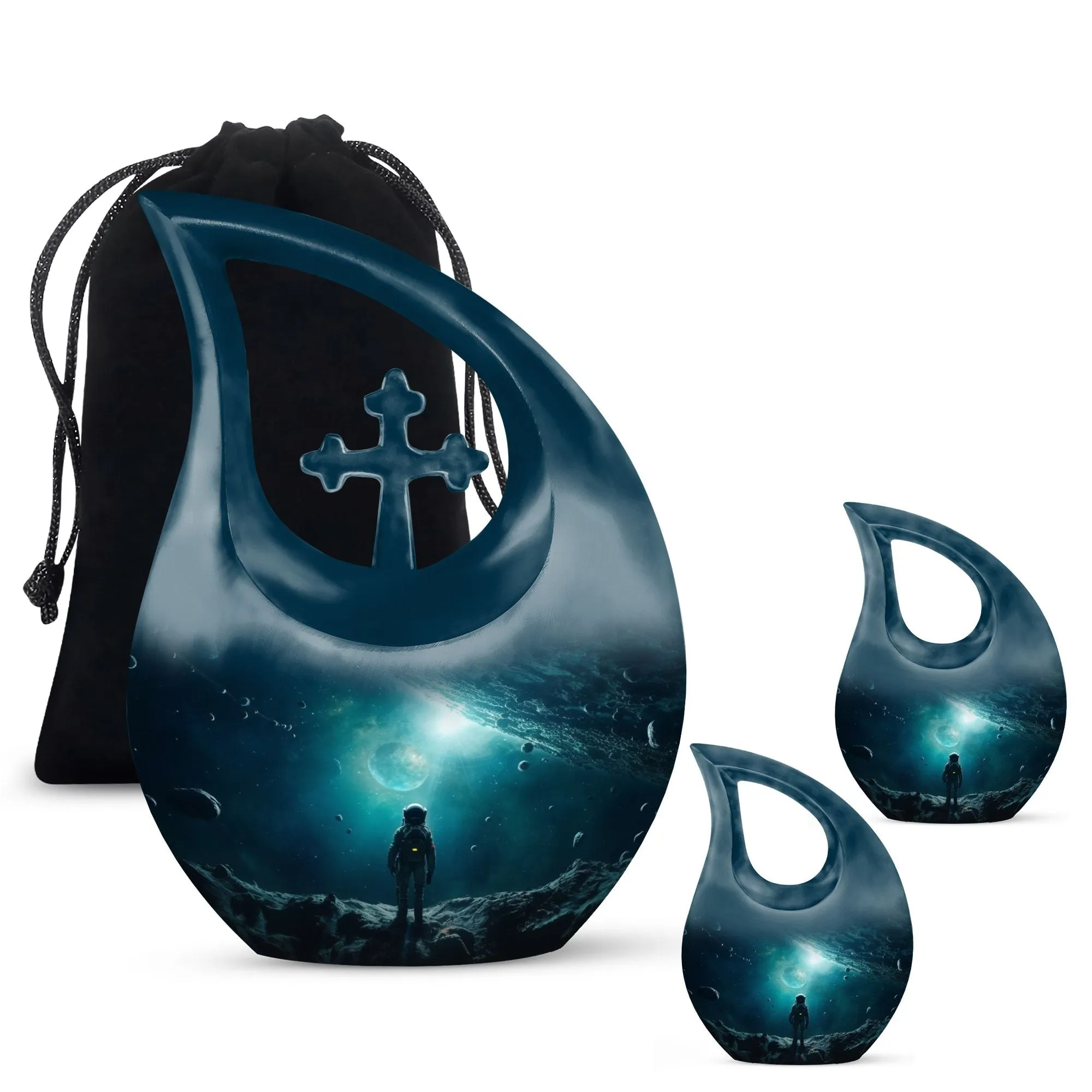 Celestial Journey Astronaut Urn for an Eternal Cosmic Memorial