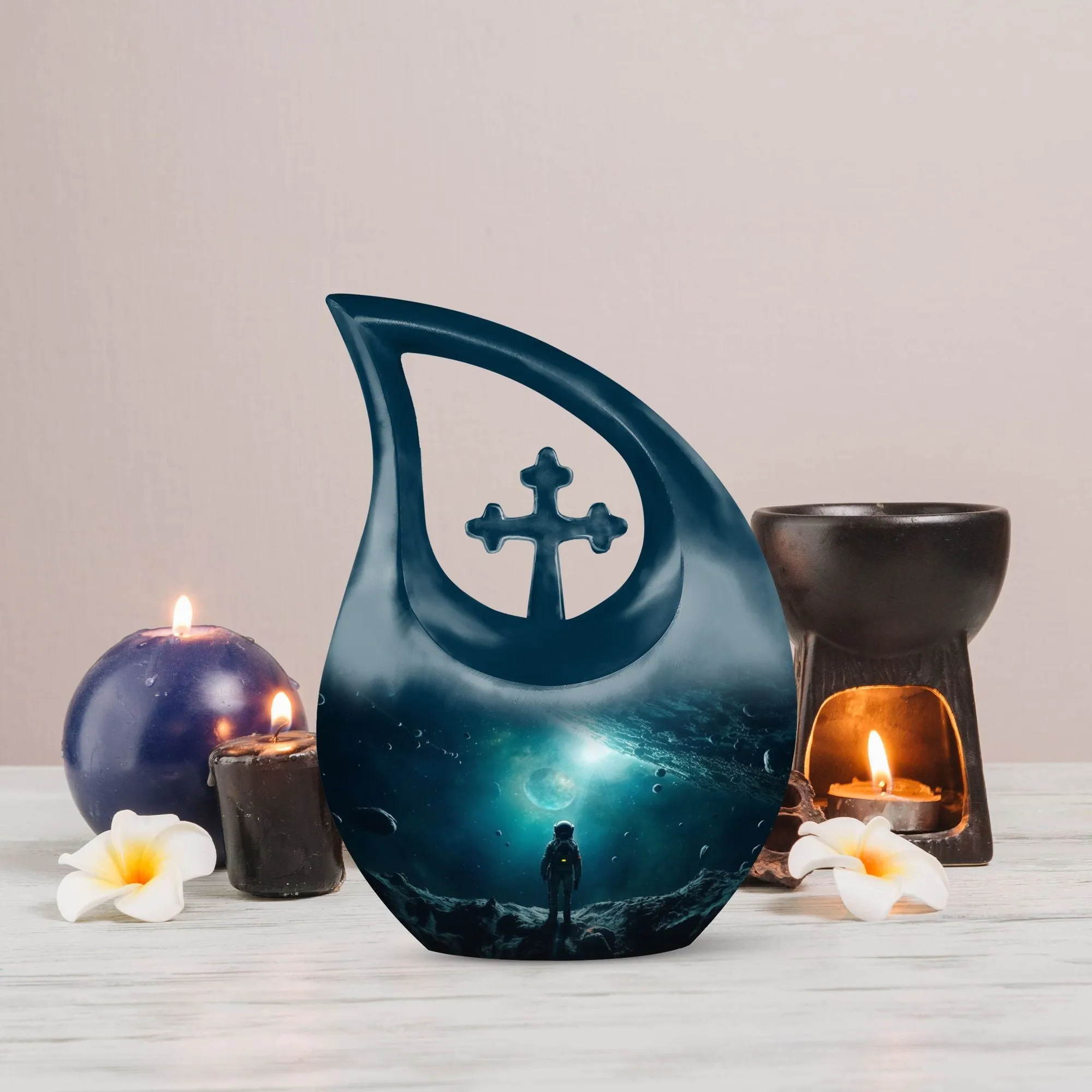 Celestial Journey Astronaut Urn for an Eternal Cosmic Memorial