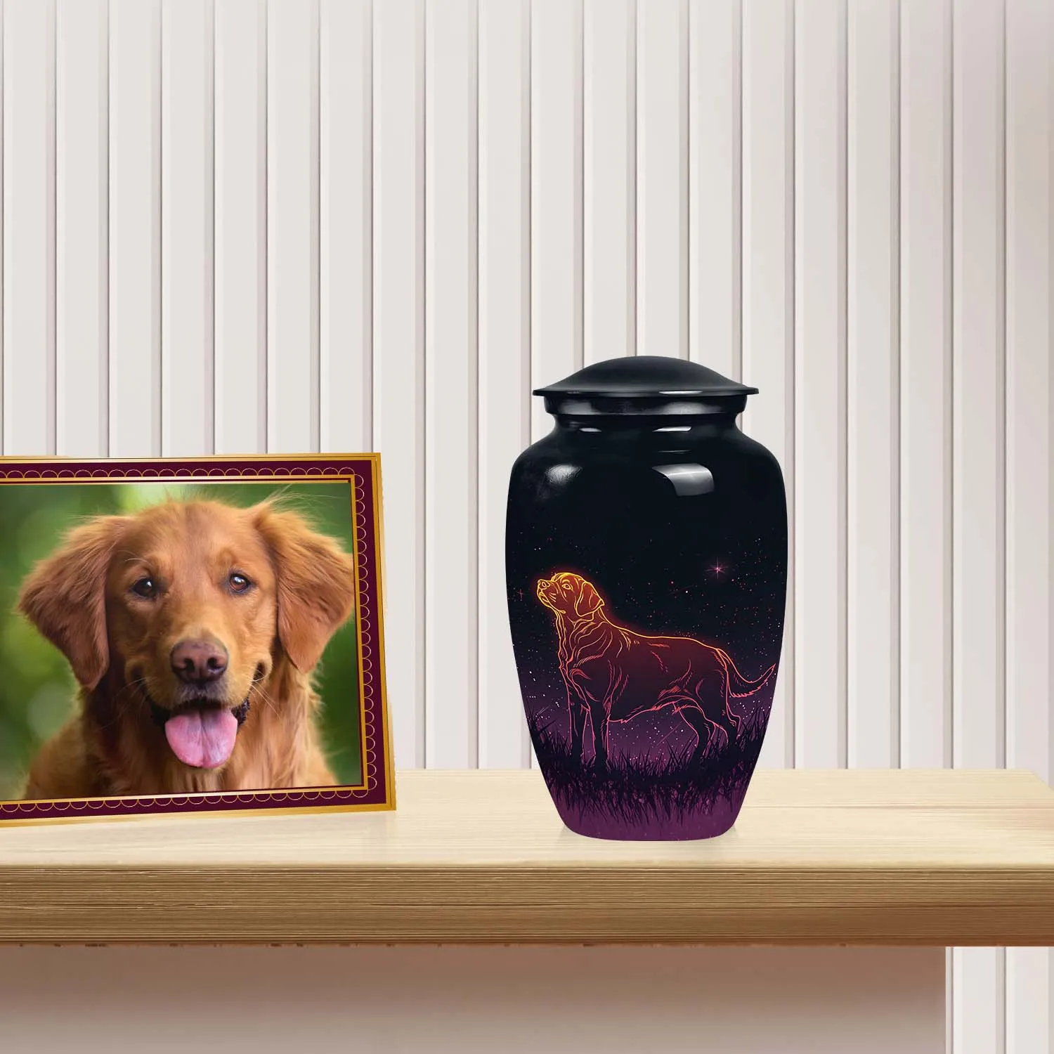 Celestial Labrador Dog Pet Cremation Urn For Ashes