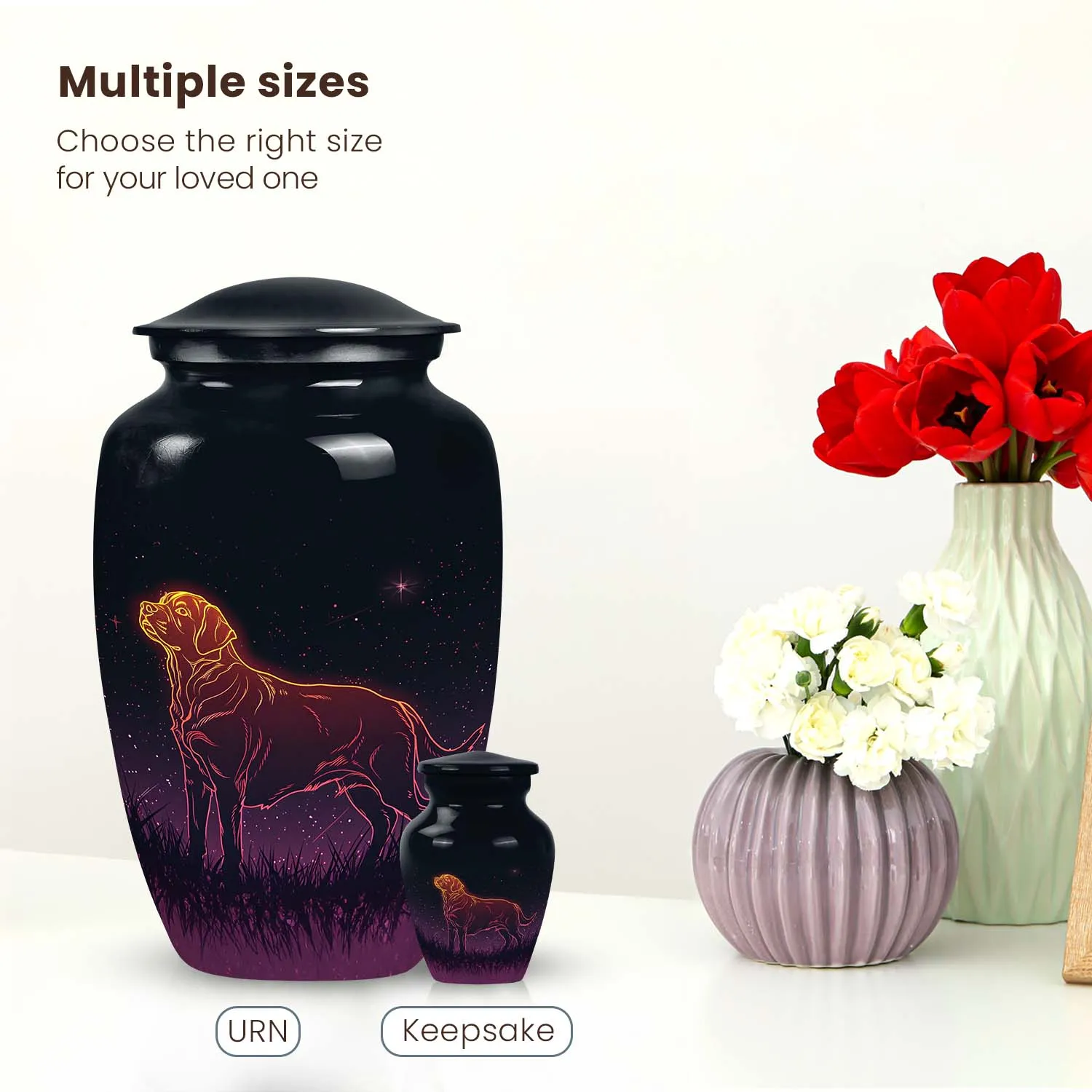 Celestial Labrador Dog Pet Cremation Urn For Ashes