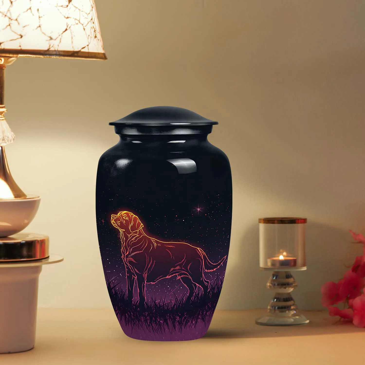 Celestial Labrador Dog Pet Cremation Urn For Ashes