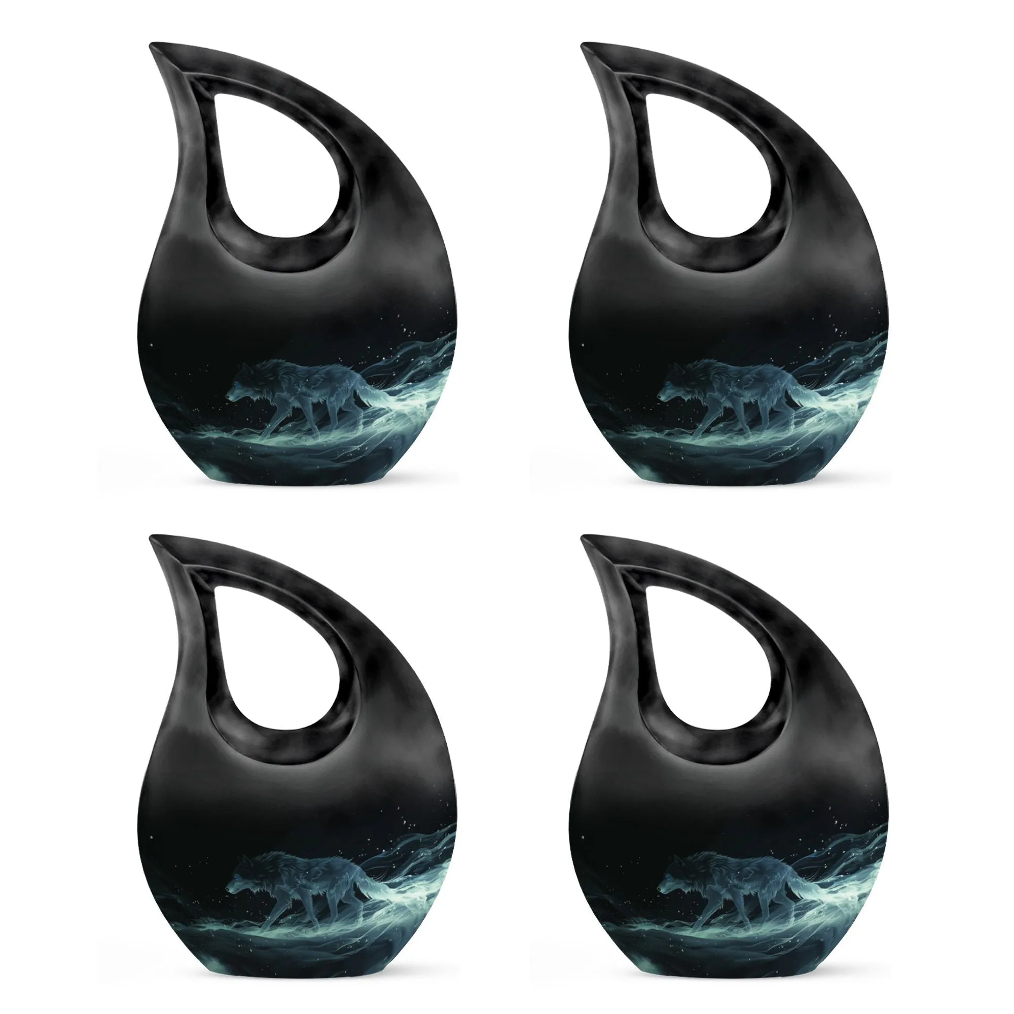 Celestial Wraith Wolf Urn : Memories Cremation Urn