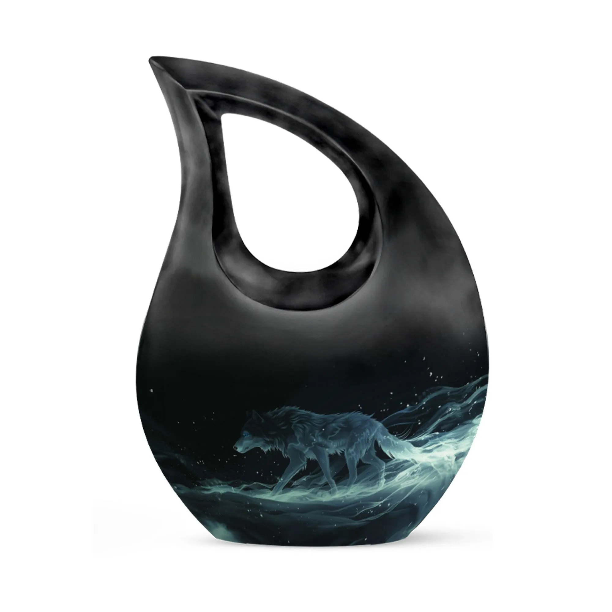 Celestial Wraith Wolf Urn : Memories Cremation Urn