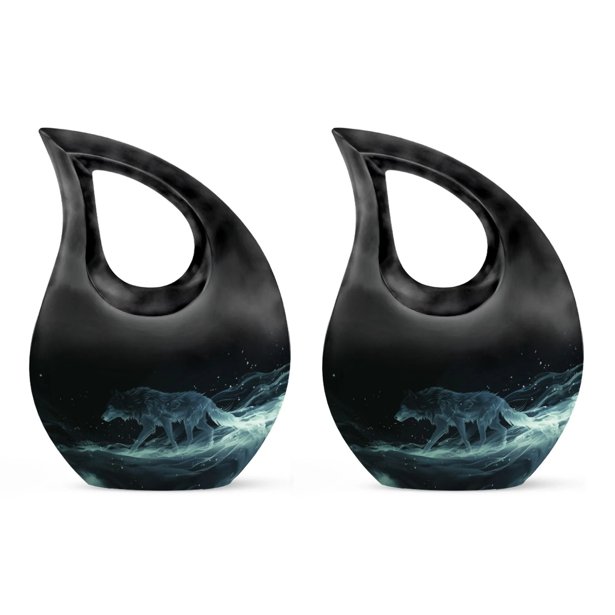 Celestial Wraith Wolf Urn : Memories Cremation Urn