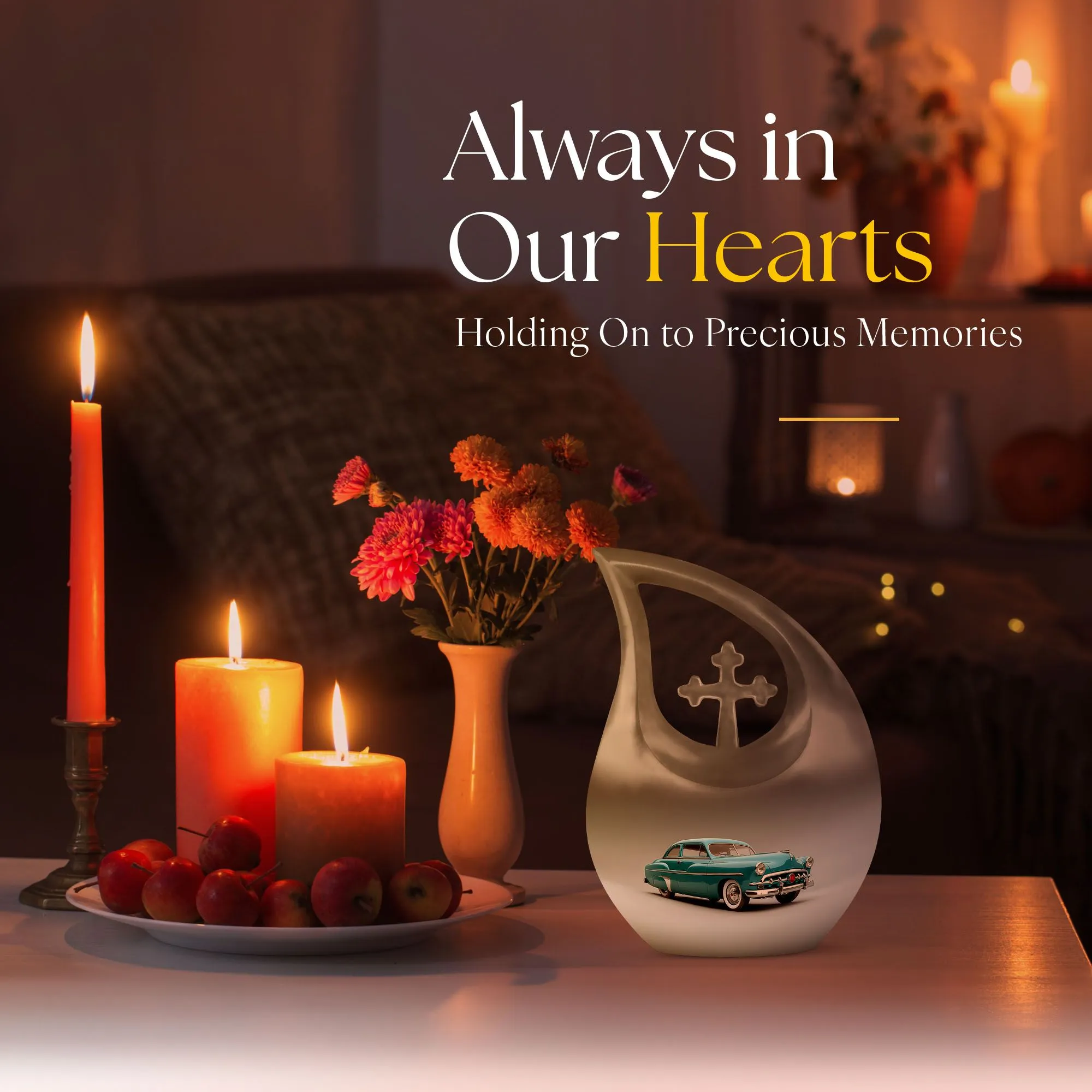 Charm Urn: Reminiscent Pleasure Memorial Urn for Human Ashes