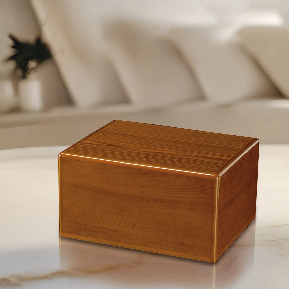 Cherish Series Oak Direct Fill Wood Urn