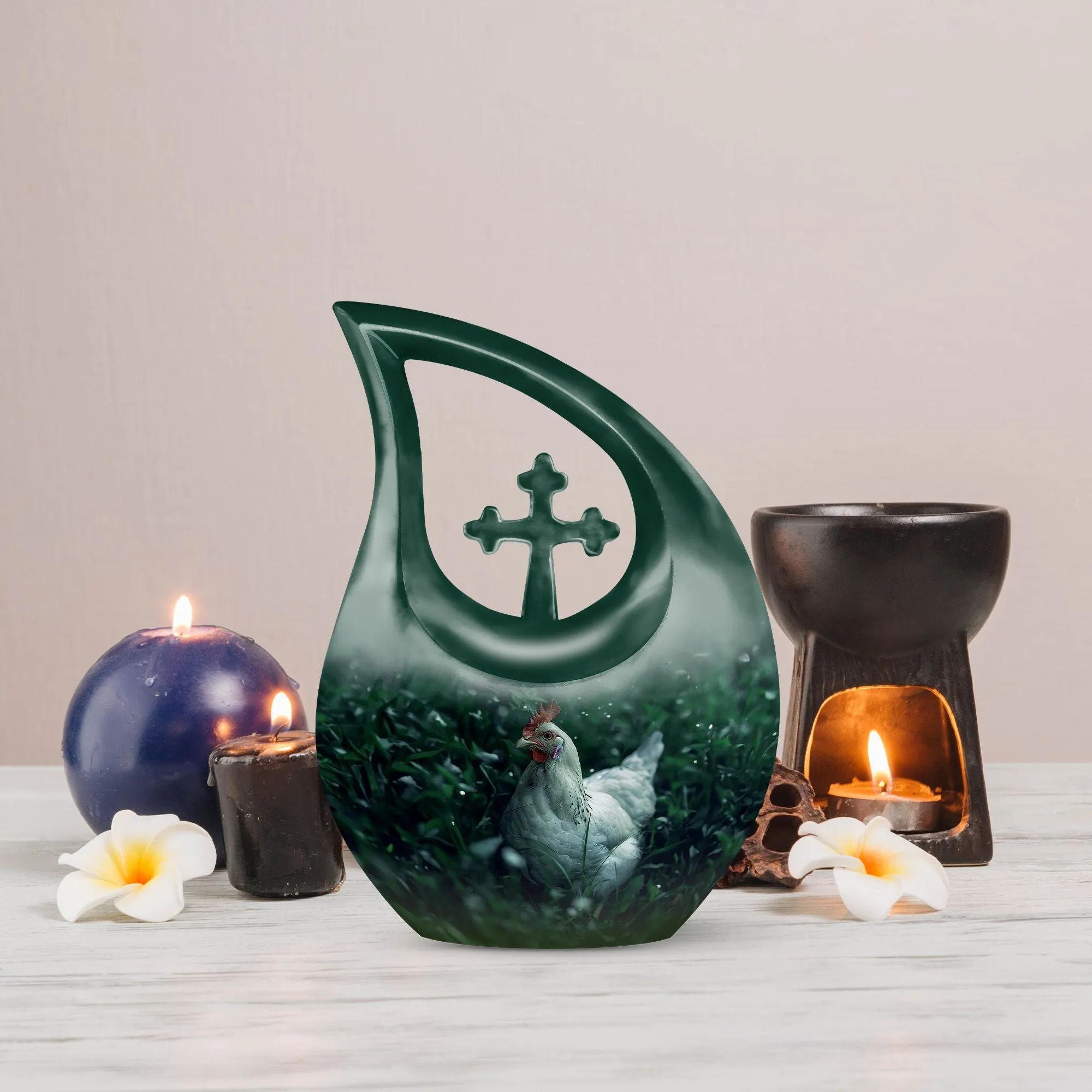 Cherished Chicken Urn - A Humble Abode for Your Loved One's