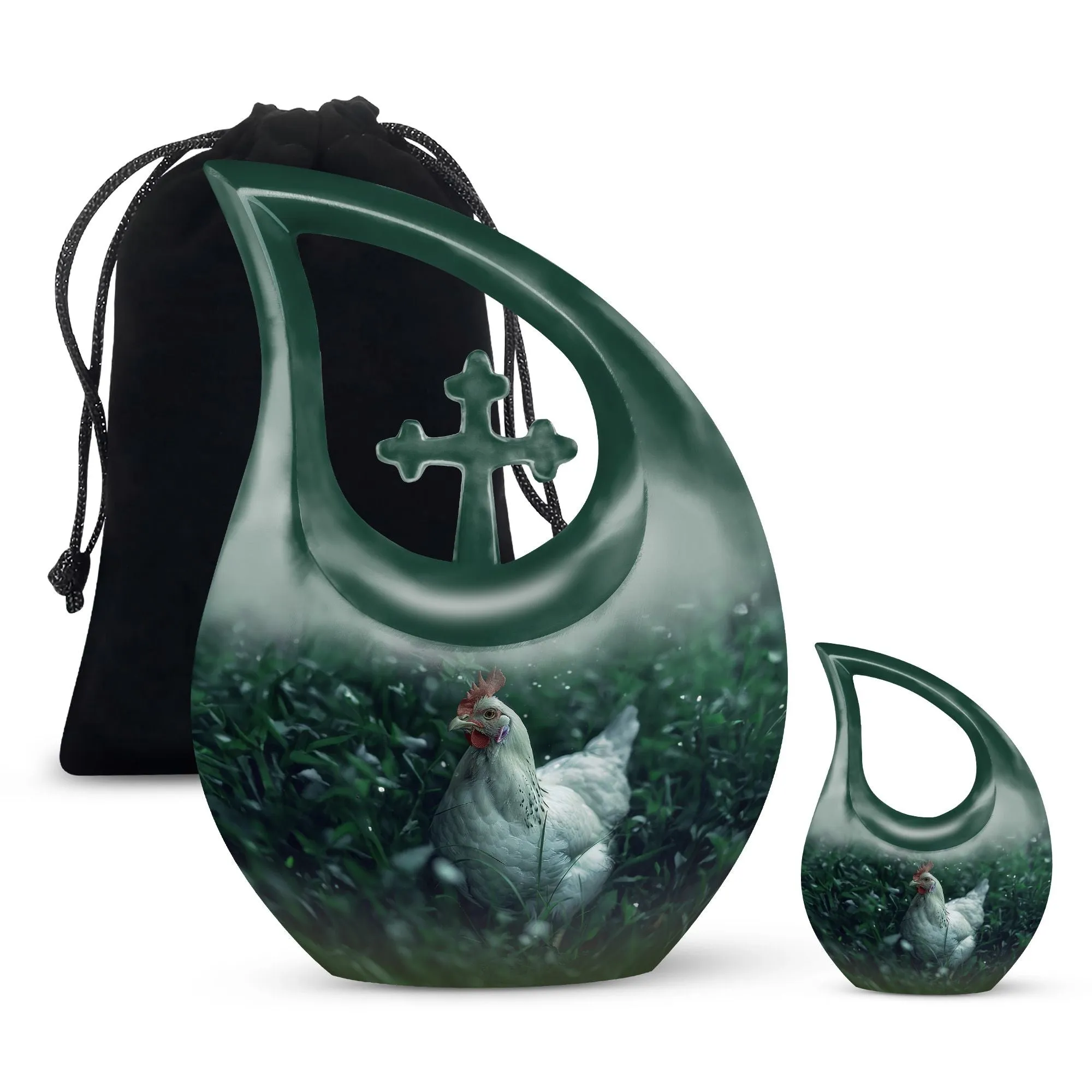 Cherished Chicken Urn - A Humble Abode for Your Loved One's