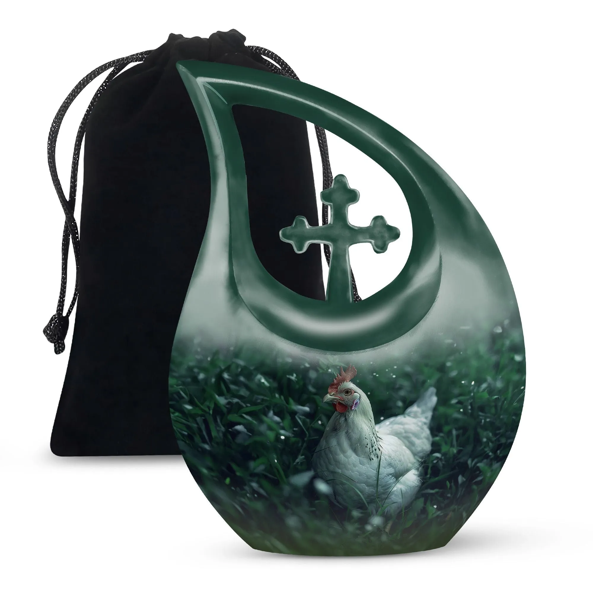 Cherished Chicken Urn - A Humble Abode for Your Loved One's