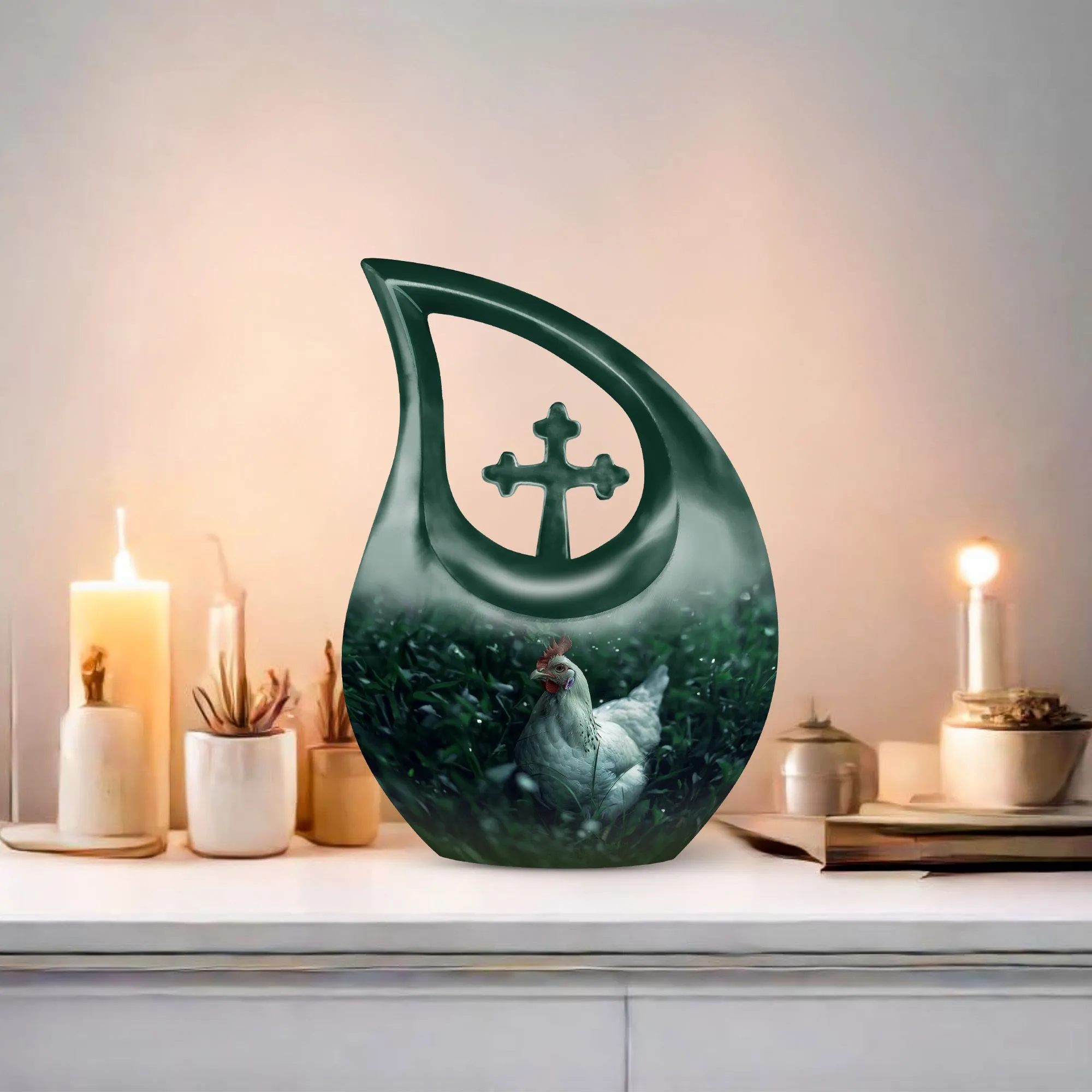 Cherished Chicken Urn - A Humble Abode for Your Loved One's
