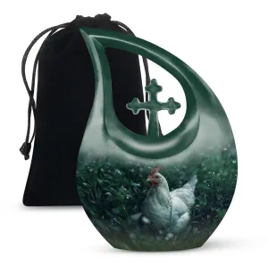 Cherished Chicken Urn - A Humble Abode for Your Loved One's