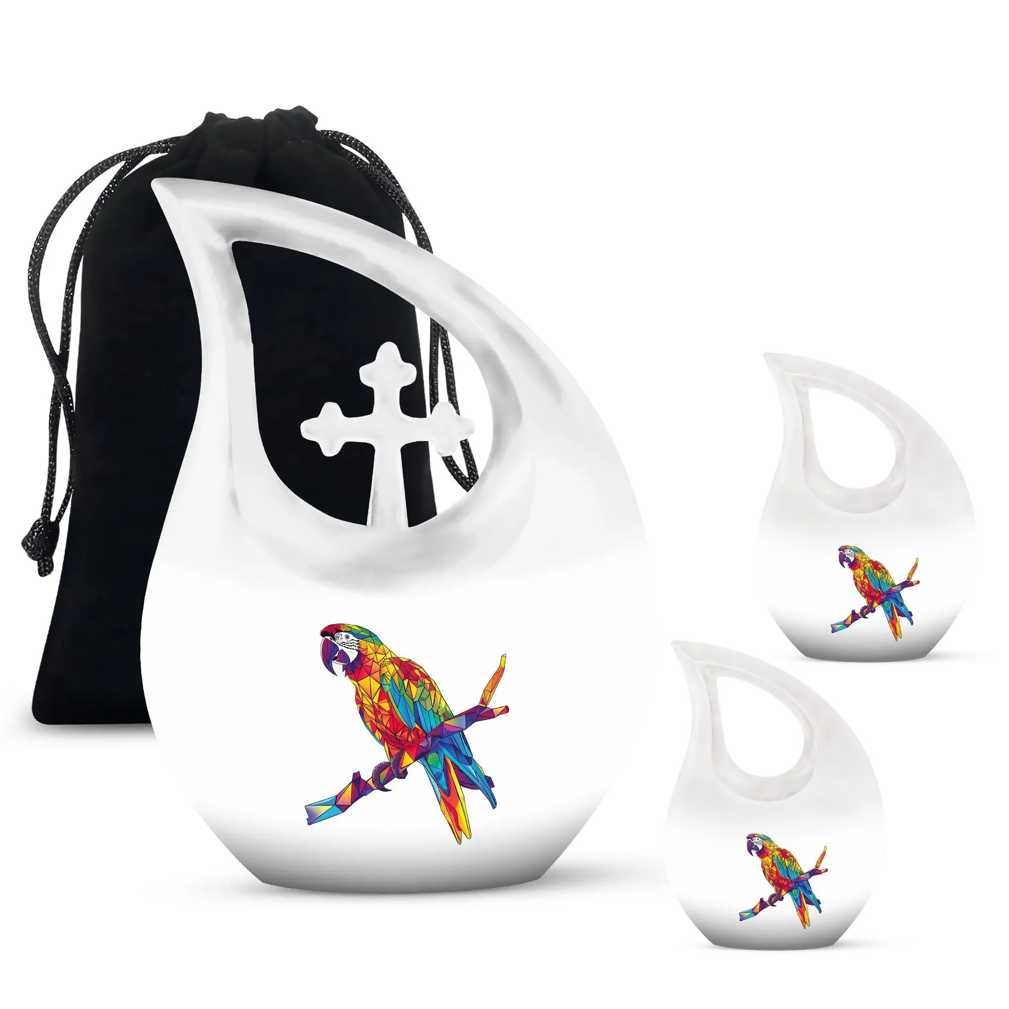 Cherished Macaw Parrot Memorial Urn burial cremation urn