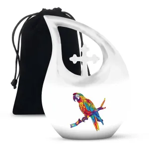 Cherished Macaw Parrot Memorial Urn burial cremation urn