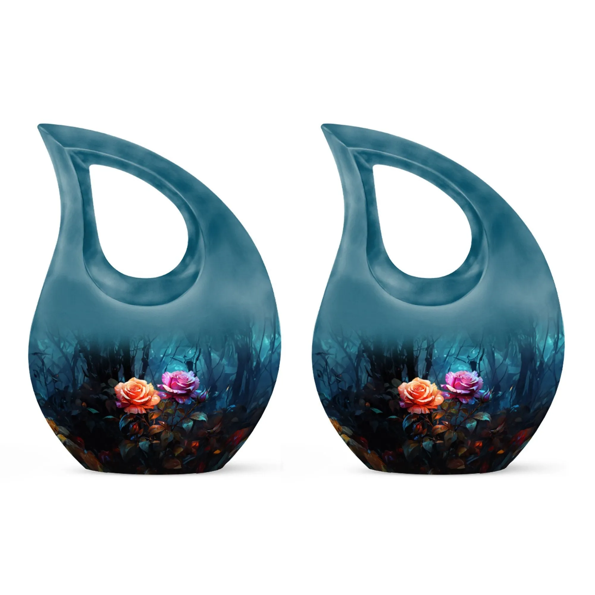 Cherished Memories Rose Cross Drop, Large Cremation Urn