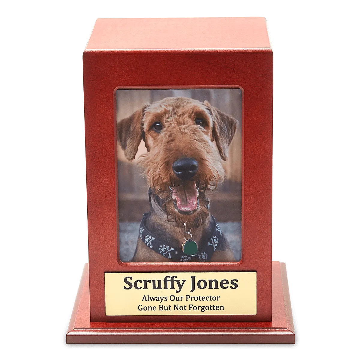 Cherry Finish Portrait Photo Box