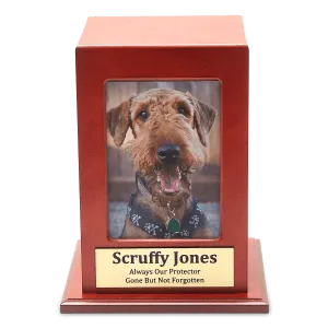 Cherry Finish Portrait Photo Box