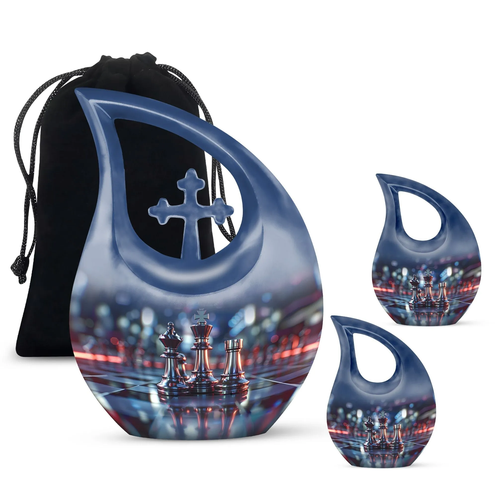 Chess Urn-  Extra Large Cremation Urn For Human Ashes