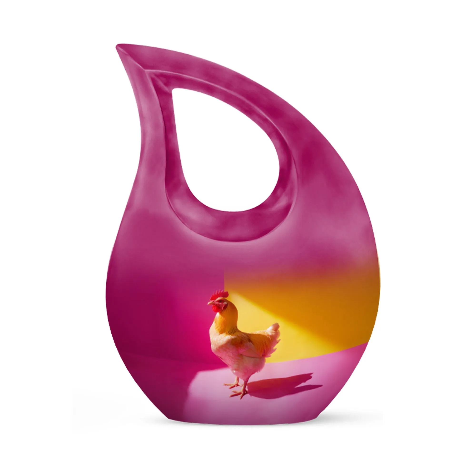 Chicken Contrast Urn: Containers For Ashes After Cremation