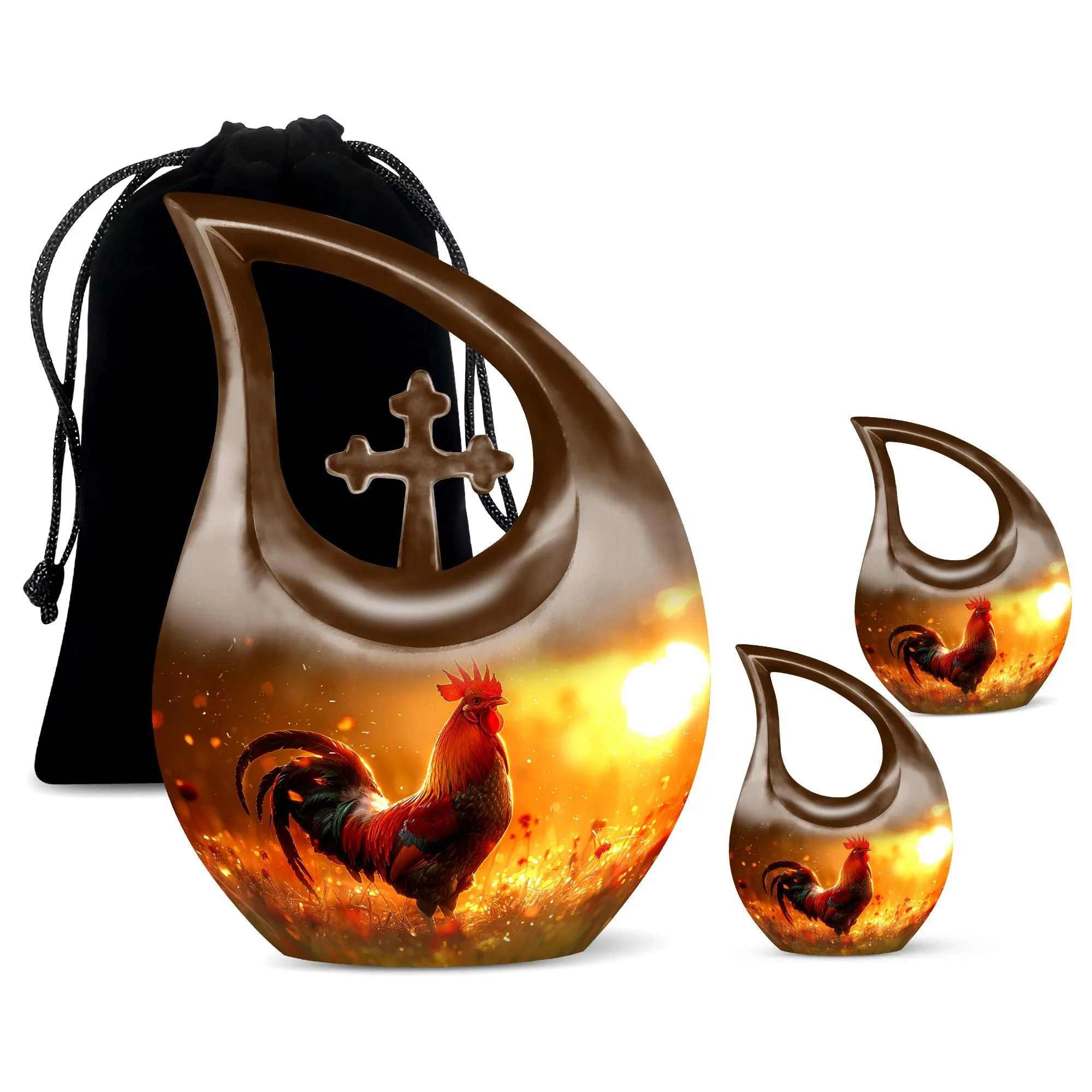 Chicken-Inspired urn for ashes for mom cremation remains
