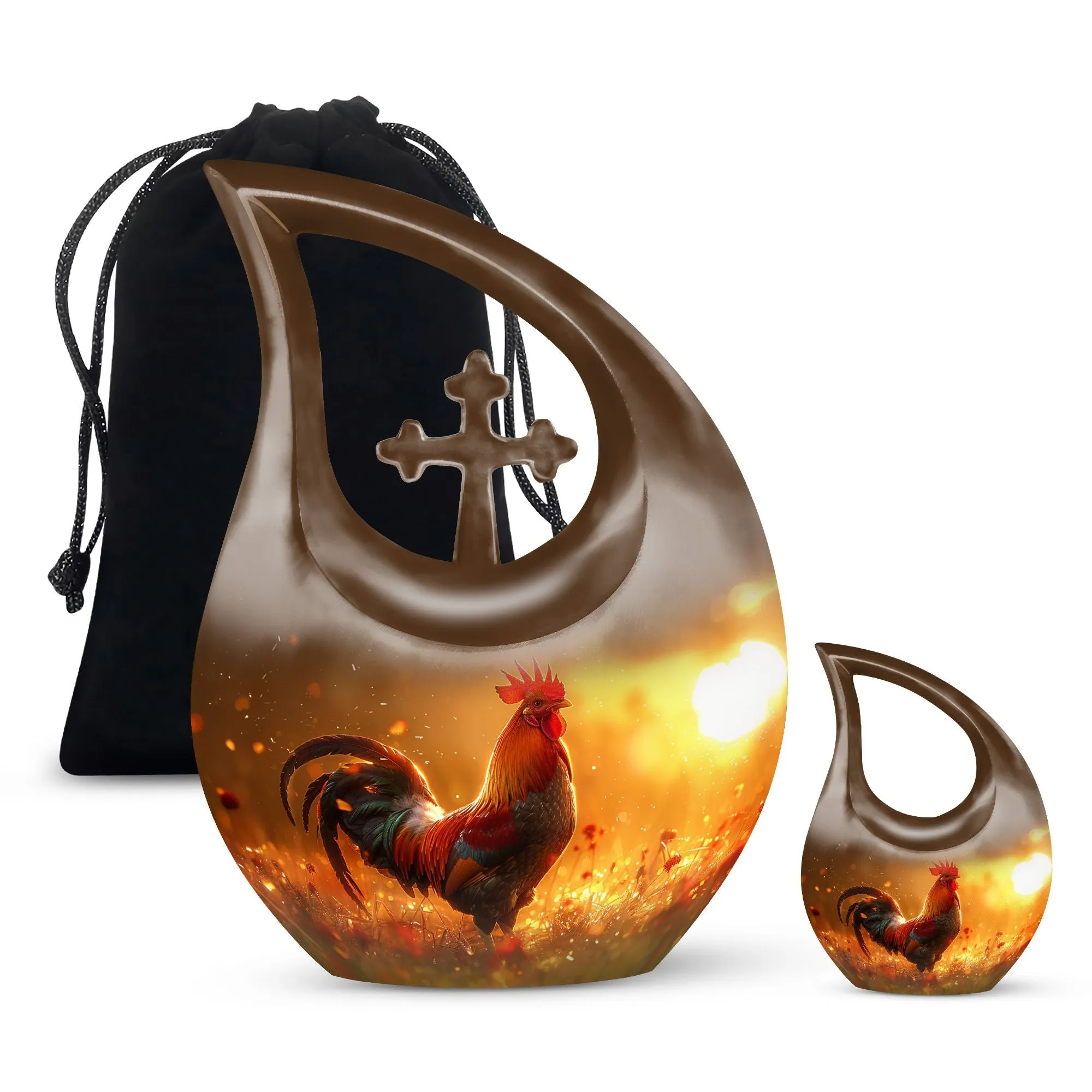Chicken-Inspired urn for ashes for mom cremation remains