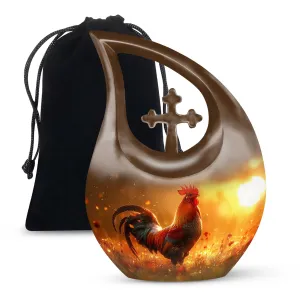 Chicken-Inspired urn for ashes for mom cremation remains