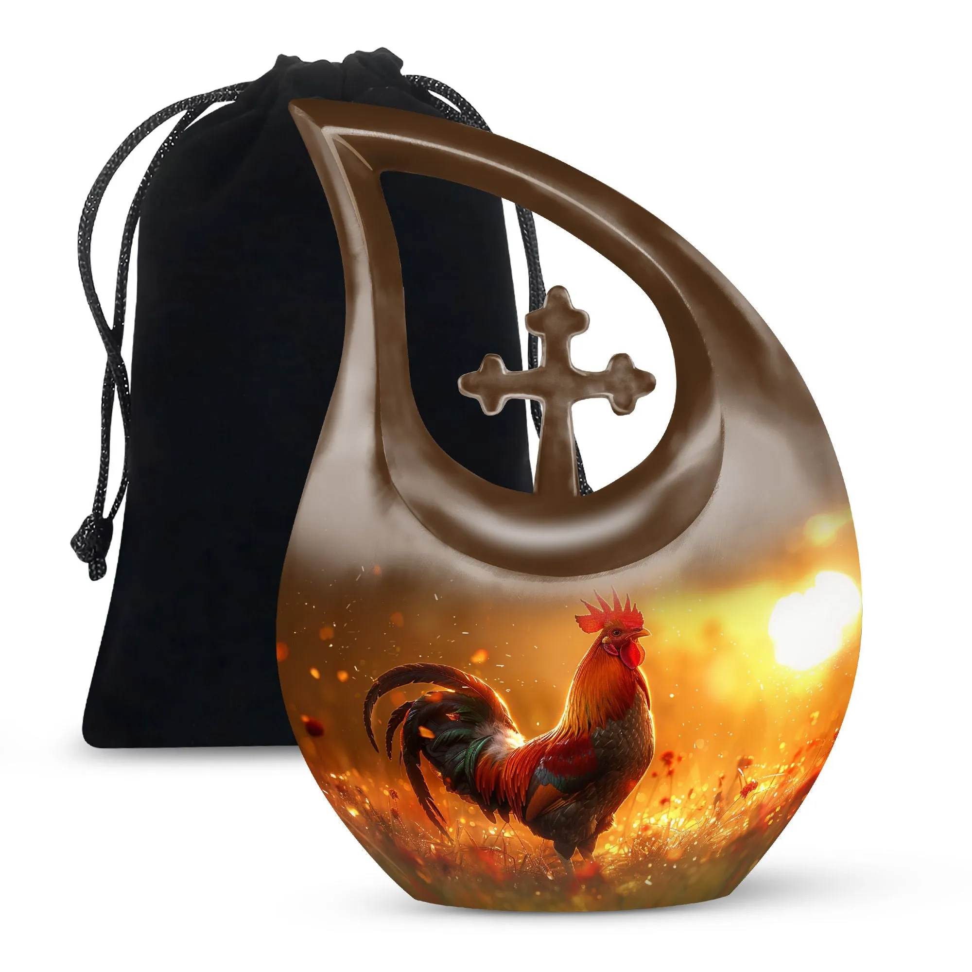 Chicken-Inspired urn for ashes for mom cremation remains