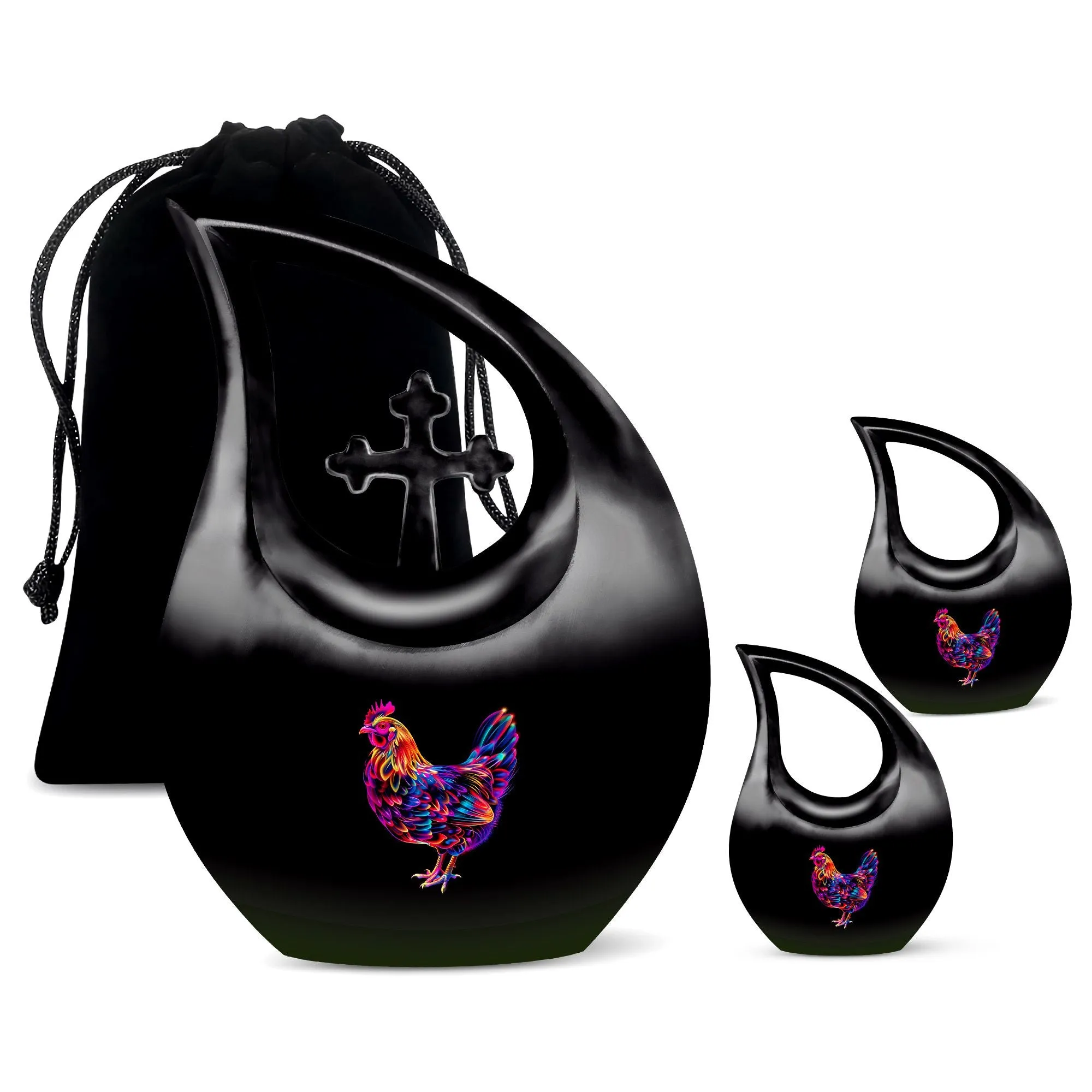 Chicken Themed small cremation urn for ashes keepsake