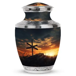 Christian Legacy - Jesus on the Cross Memorial Cremation Urn