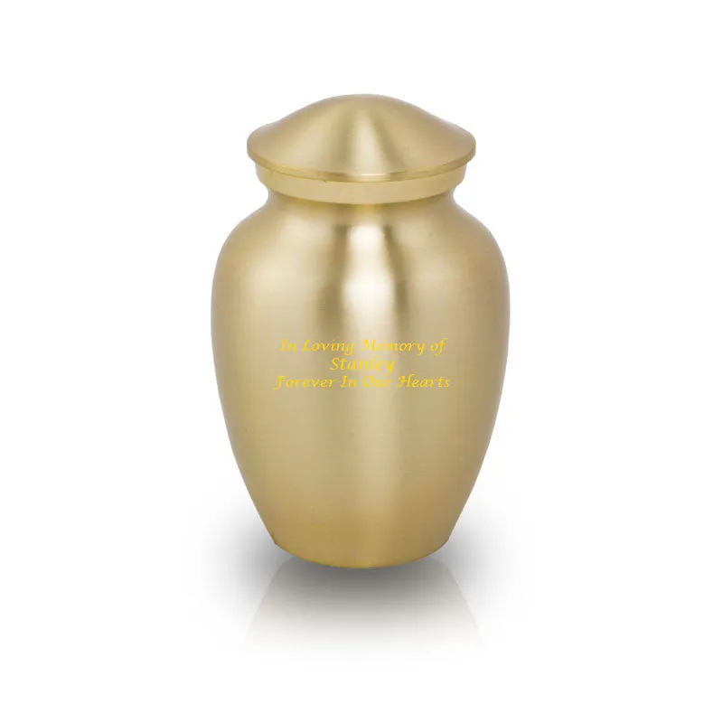 Classic Bronze Cremation Pet Urn in Extra Small