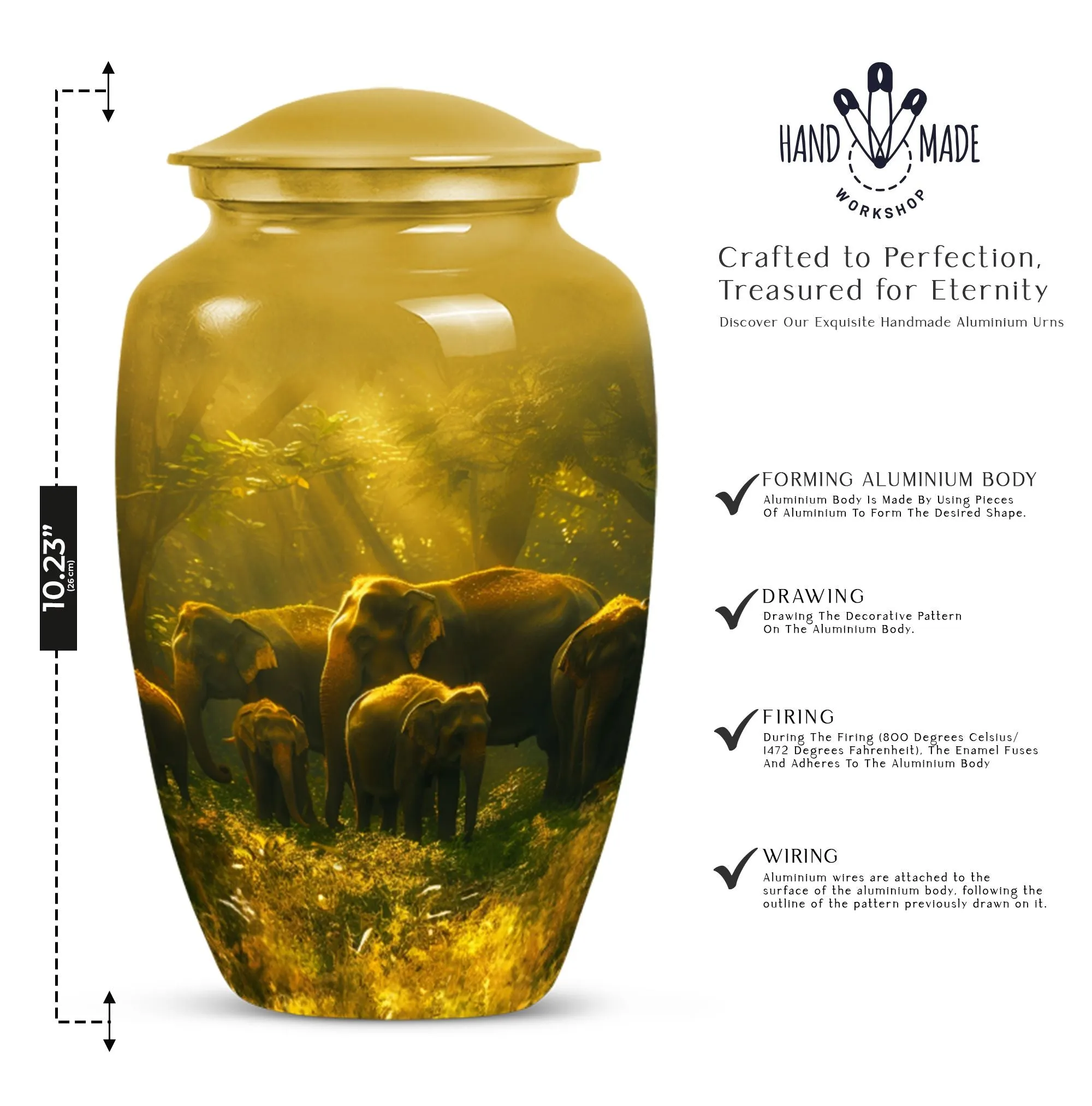 Classic Elephant Urn: Elegant Cremation Solution for Loved Ones