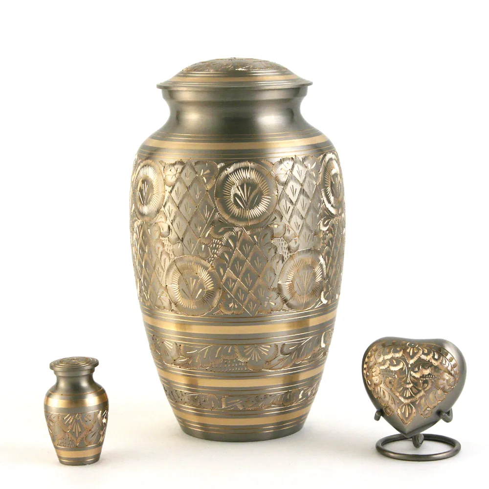 Classic Platinum Engraved, Cremation Urn