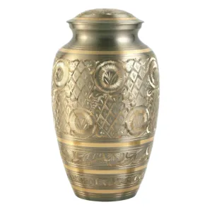 Classic Platinum Engraved, Cremation Urn