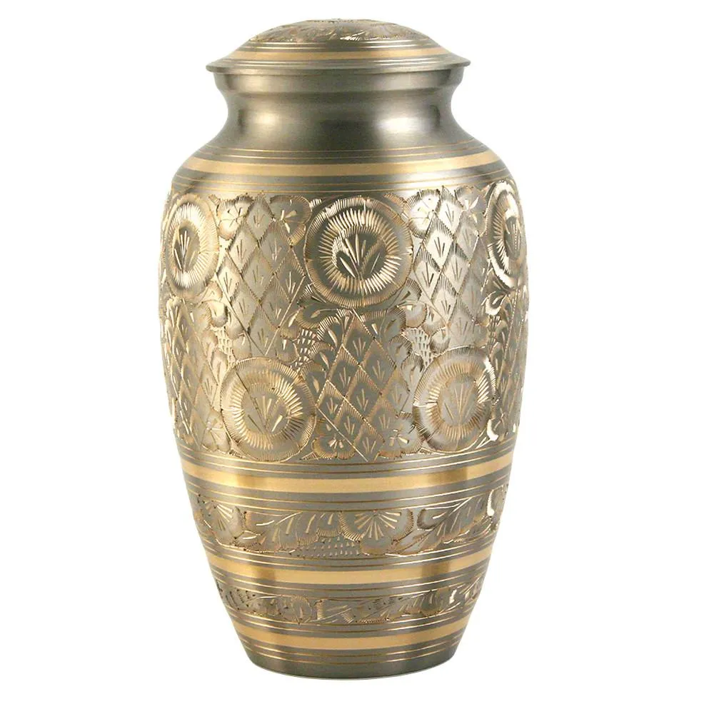 Classic Platinum Engraved, Cremation Urn
