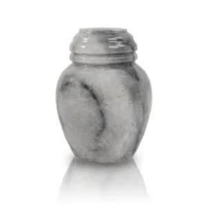 Cloud Gray Marble Cremation Keepsake Urn