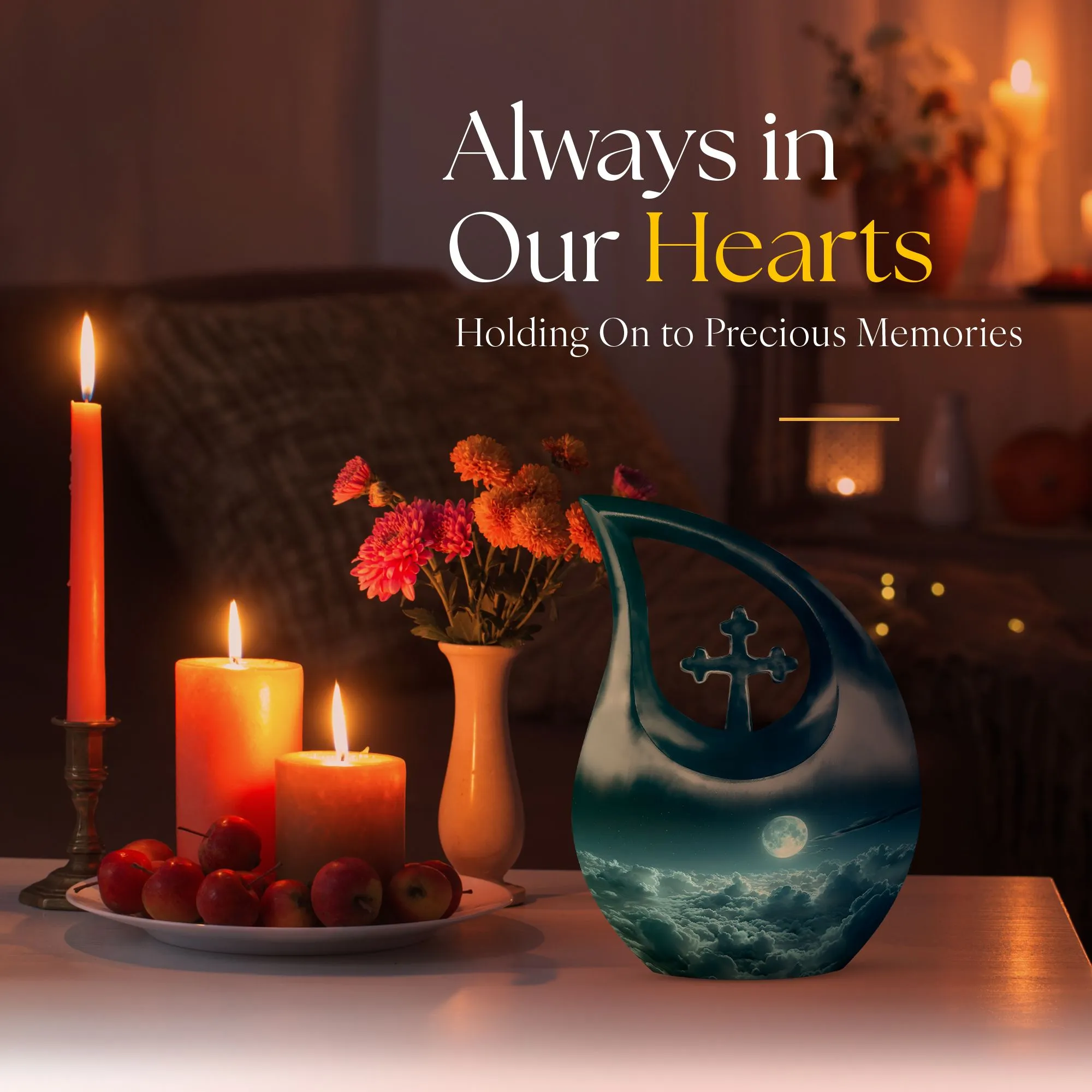 Clouds Mini Urn: A Distinctive Memorial Solution in Aluminium
