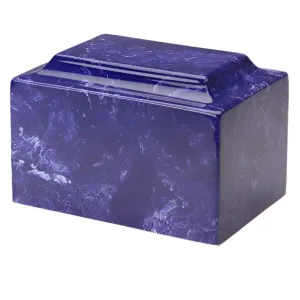 Cobalt Cultured Marble Cremation Urn | Cultured Marble Urn | Quality Urns For less