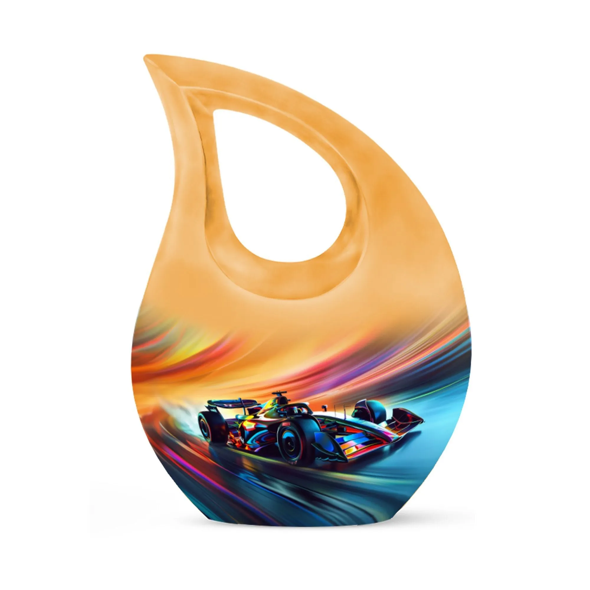 Color Swirl Speed Urn Honoring The Departed, Urn for Mom's Ashes