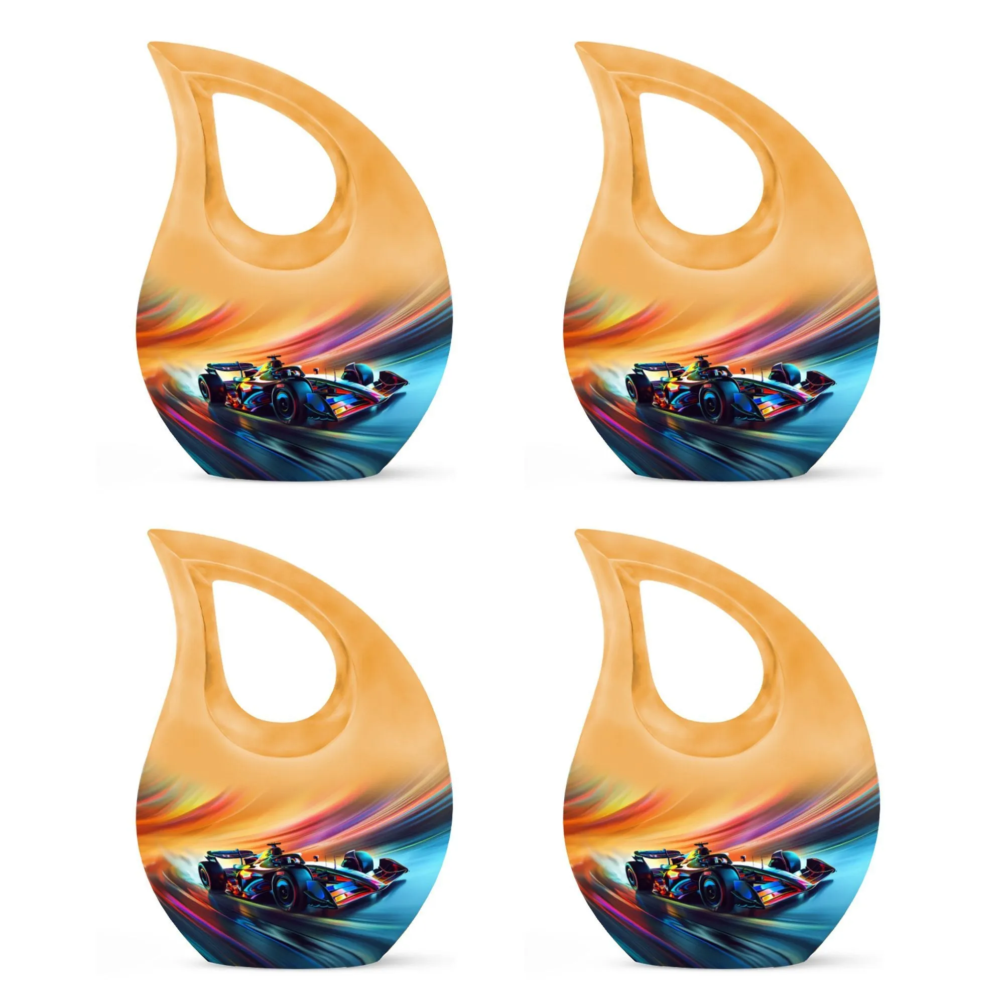 Color Swirl Speed Urn Honoring The Departed, Urn for Mom's Ashes