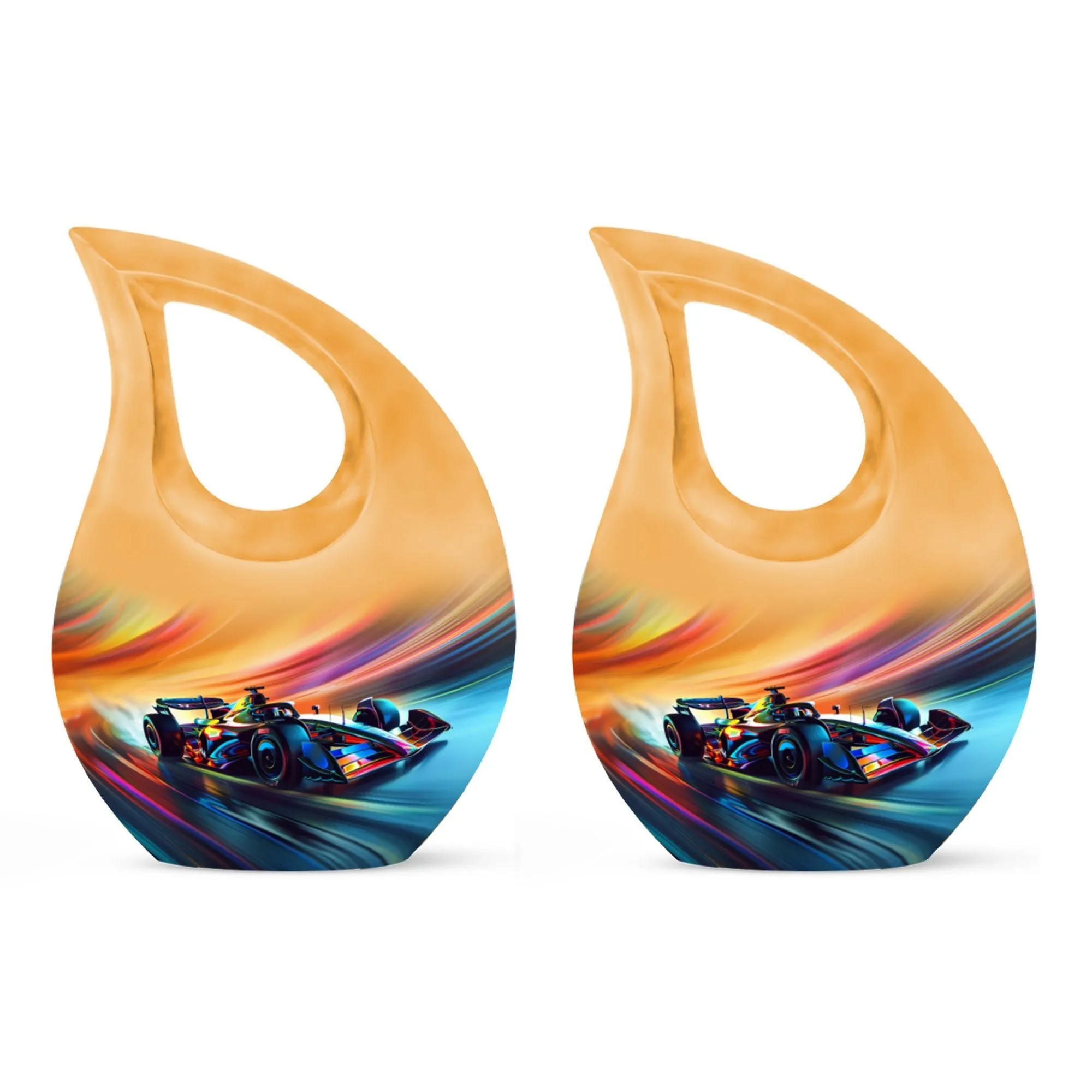 Color Swirl Speed Urn Honoring The Departed, Urn for Mom's Ashes