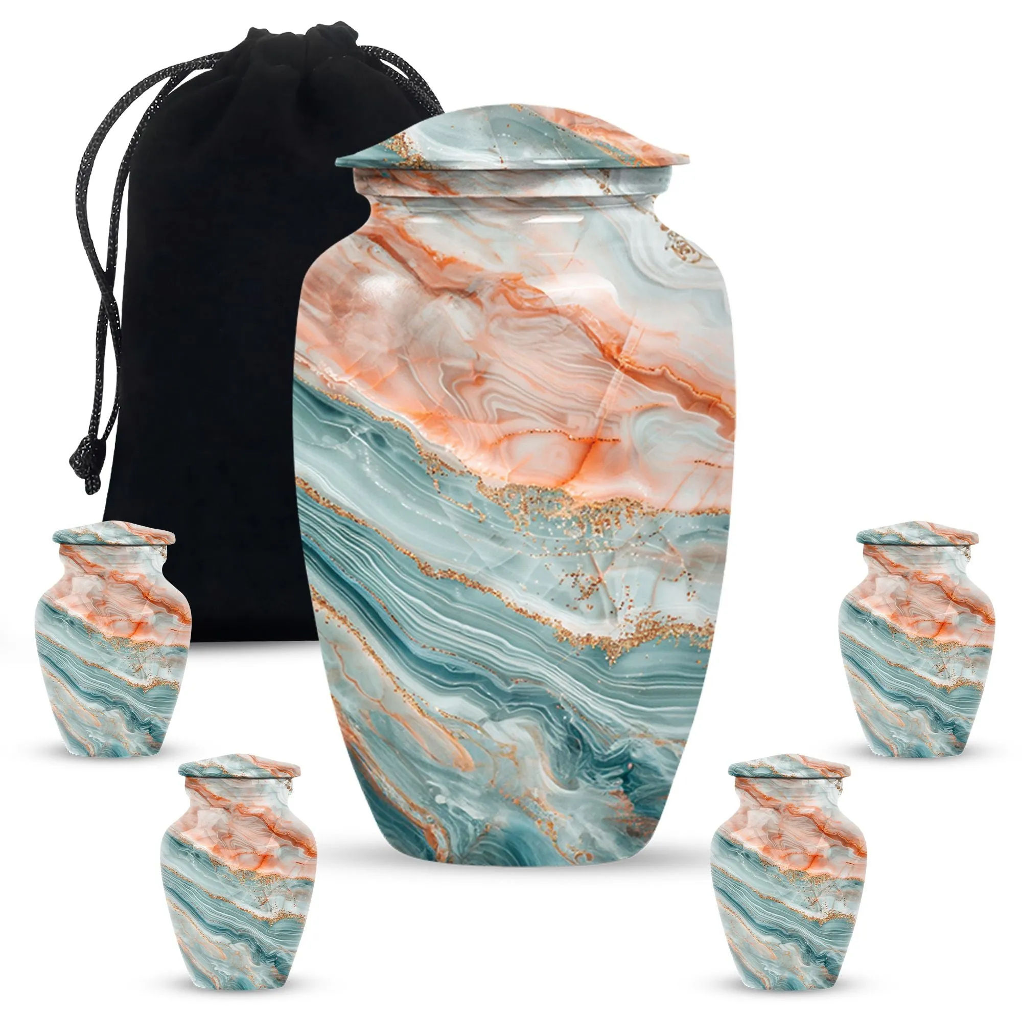 Colourful Swirl Burial Custom Urn for Treasured Moments