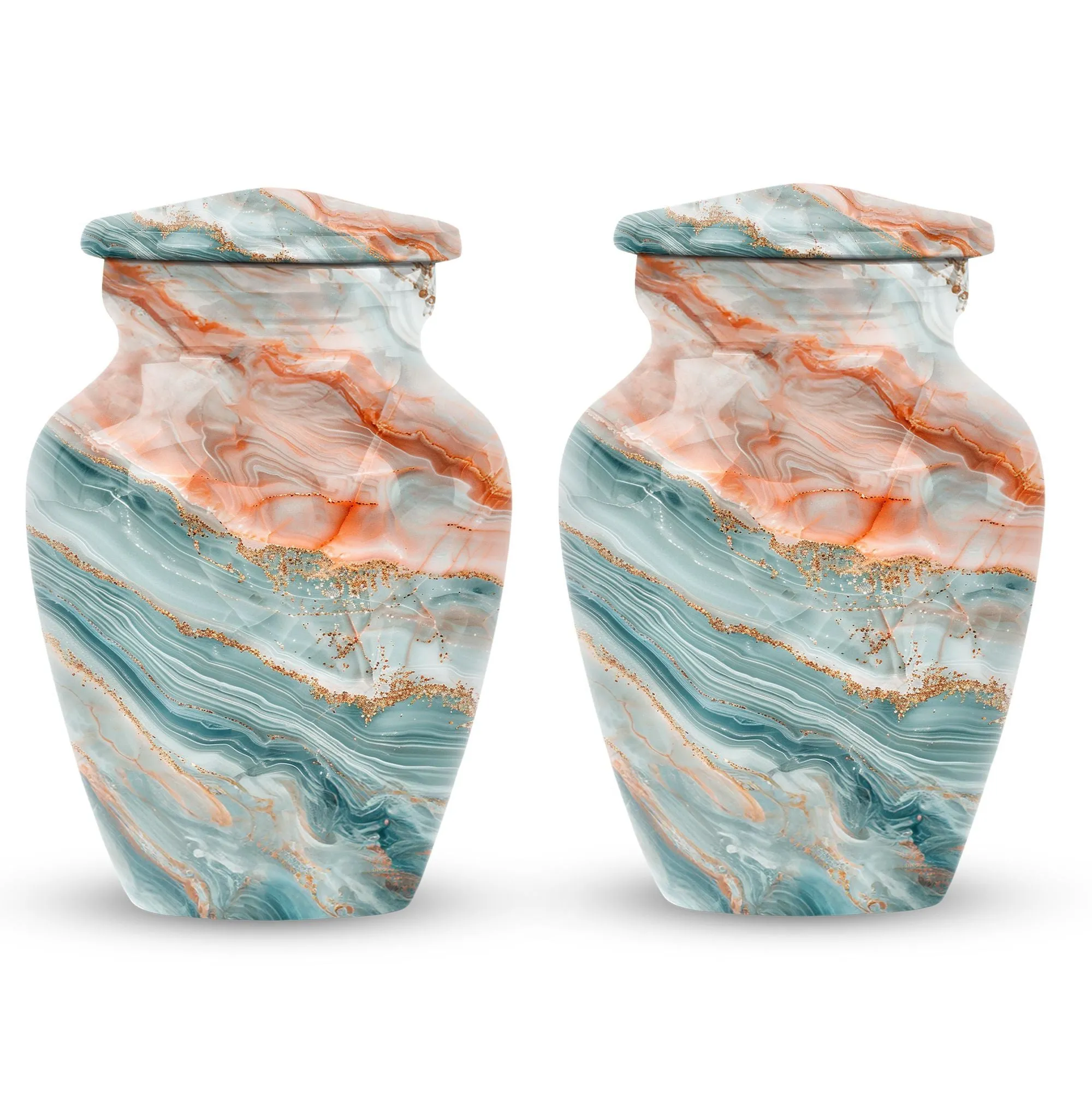 Colourful Swirl Burial Custom Urn for Treasured Moments