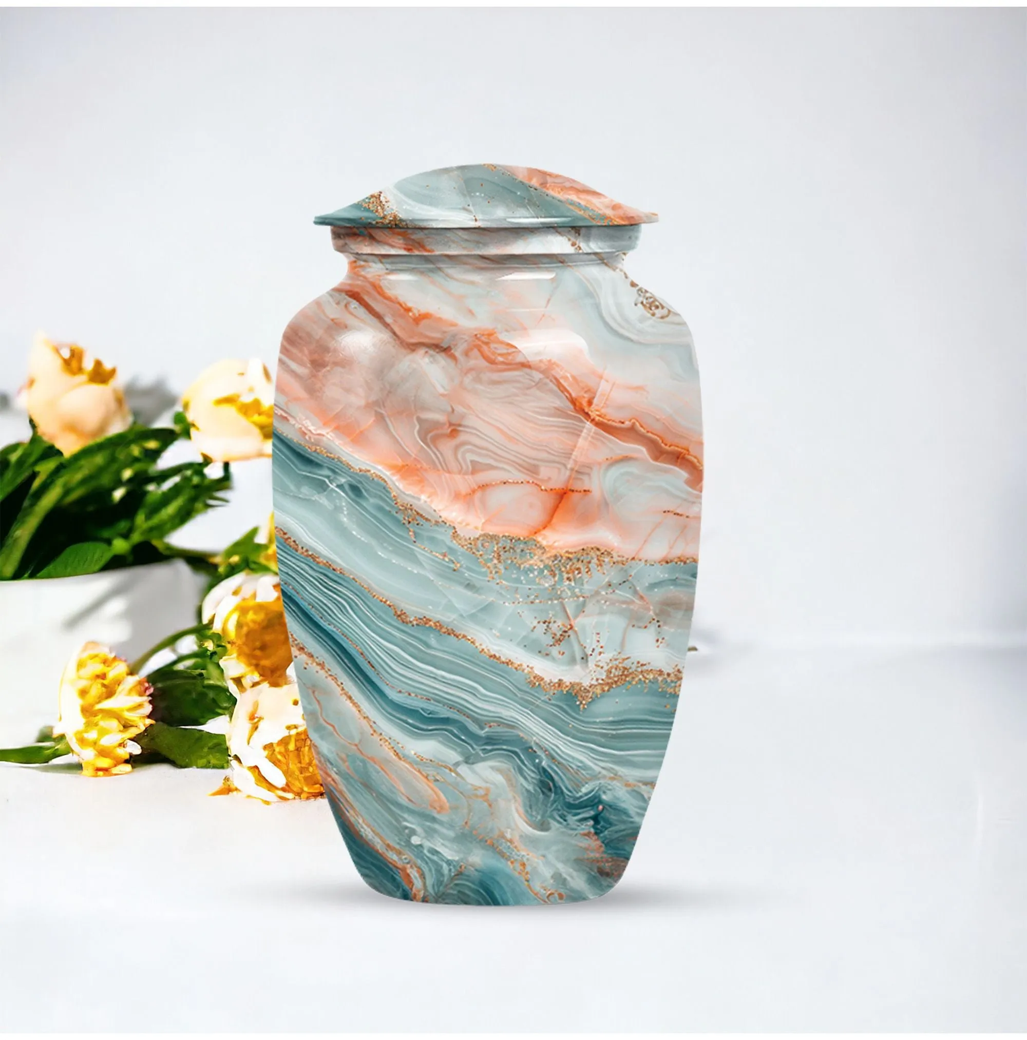 Colourful Swirl Burial Custom Urn for Treasured Moments