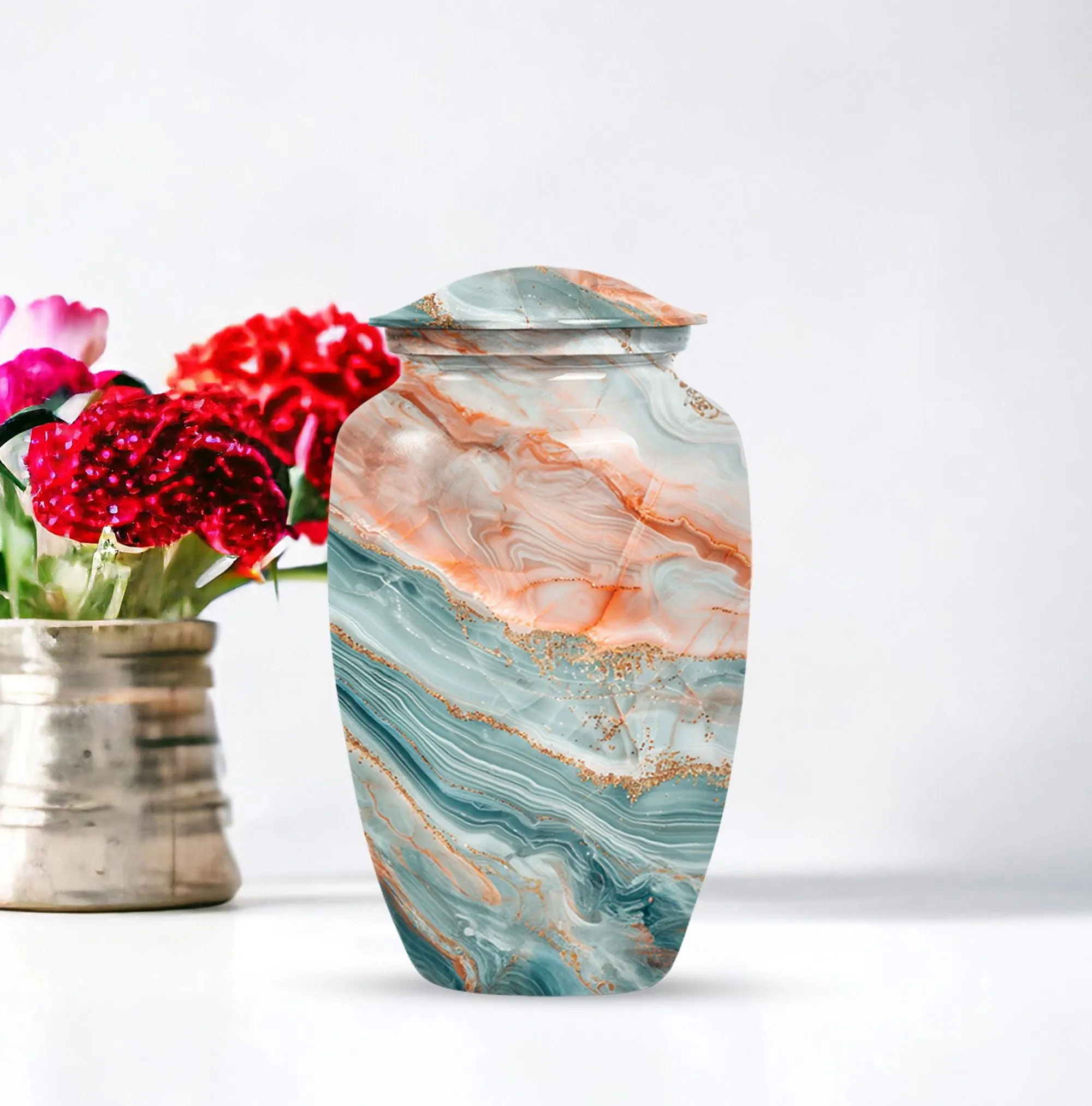 Colourful Swirl Burial Custom Urn for Treasured Moments