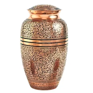 Copper Oak Cremation Urn