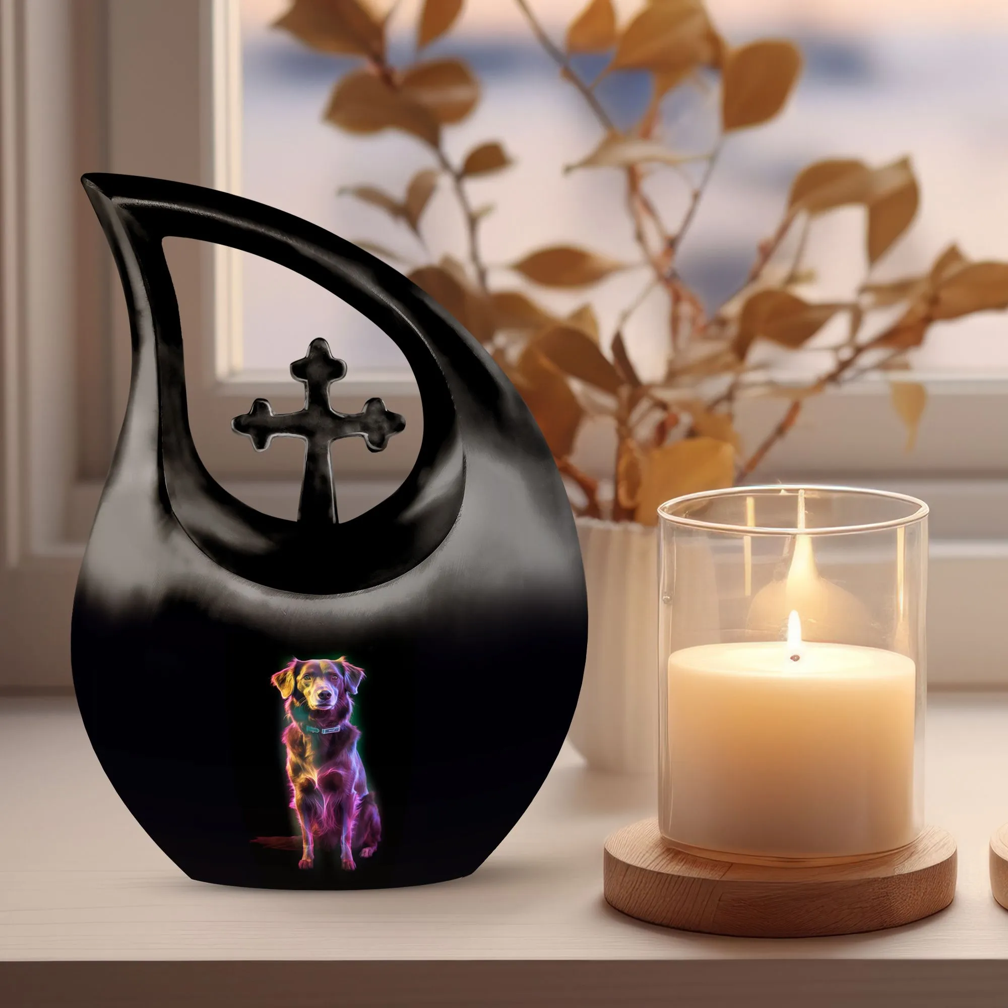 Cosmic Canine Glow Urn: A Silent Tributary for Reverent Memories