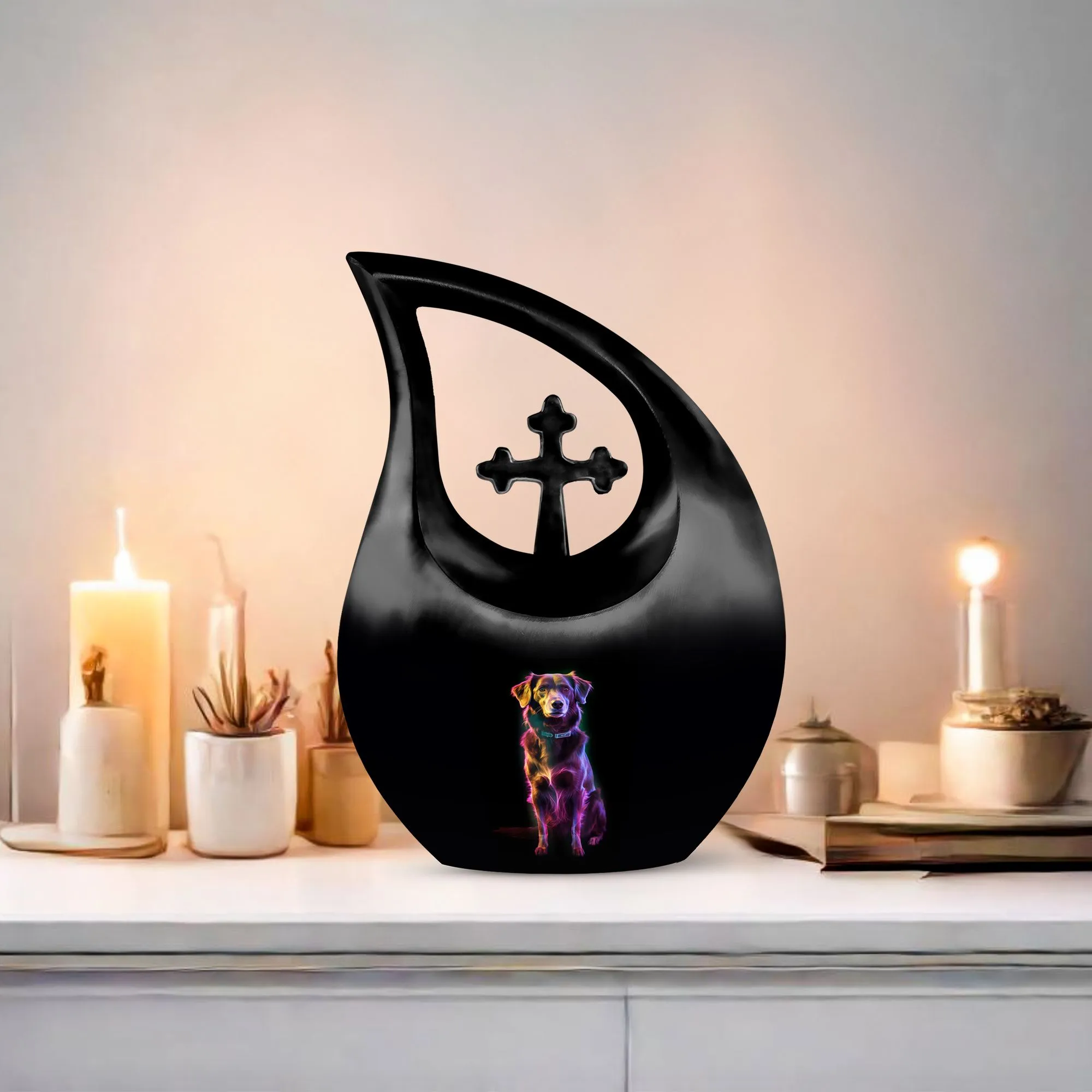 Cosmic Canine Glow Urn: A Silent Tributary for Reverent Memories